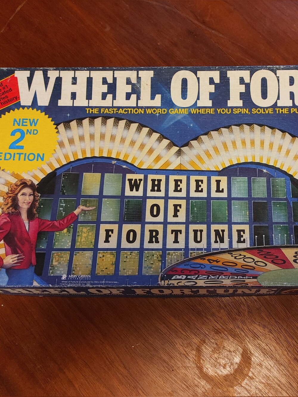 Vintage Wheel Of Fortune Board Game